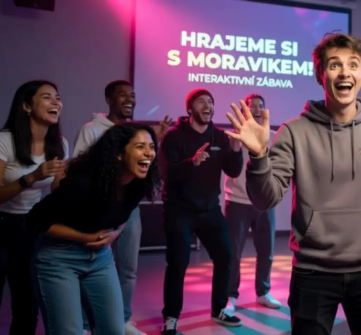 Animátoři Moravika vedou interaktivní zážitkovou aktivitu