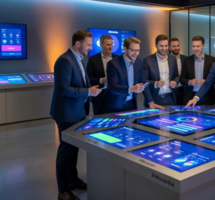 Technologičtí partneři připravující interaktivní světelnou a herní techniku pro event Moravika